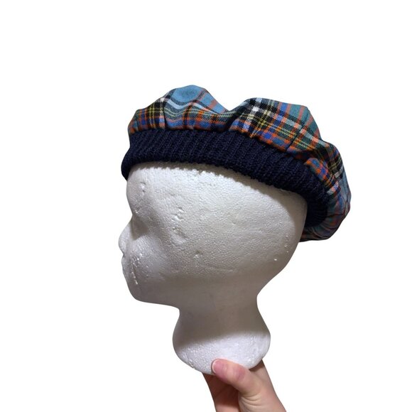 NWT Vintage Ingles Buchan Tam o Shanter Tartan Plaid Made in Scotland 100% Wool - Picture 4 of 8